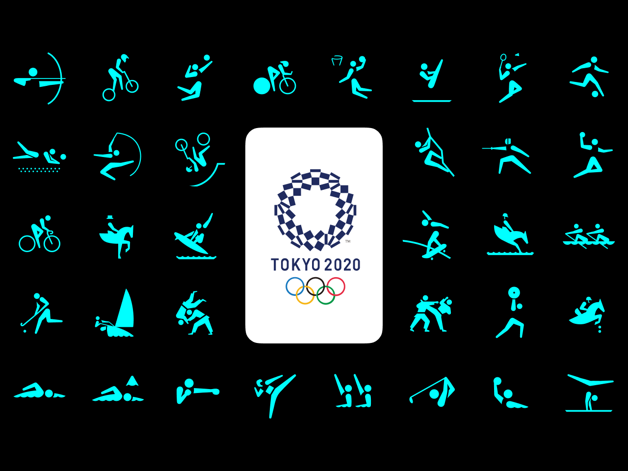 Tokyo 2020 东京奥运会赛事图标 .fig素材下载 – UI设计资源