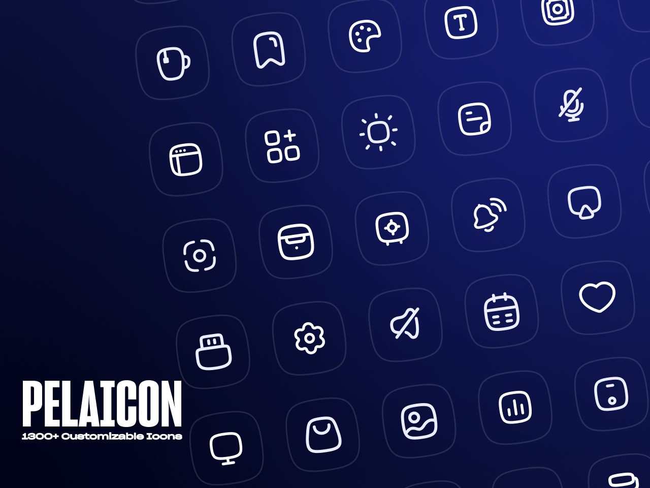 Pelaicon 1300+图标 .fig素材下载 – UI设计师必备神器