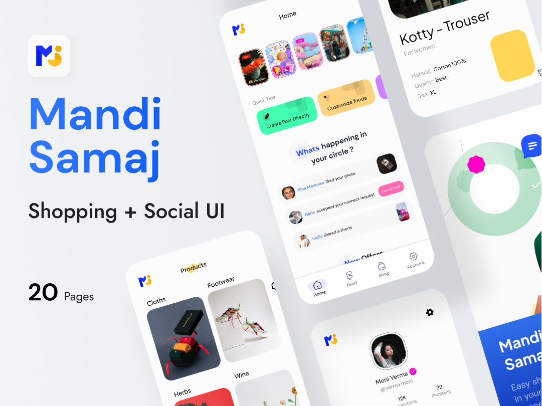 Mandi Samaj 电商app UI设计素材下载