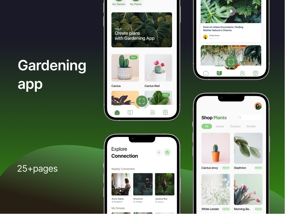 园林植物电商app UI设计源文件 下载