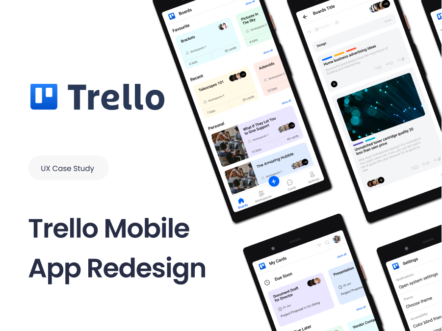 Trello 任务管理日程管理app UI设计源文件下载