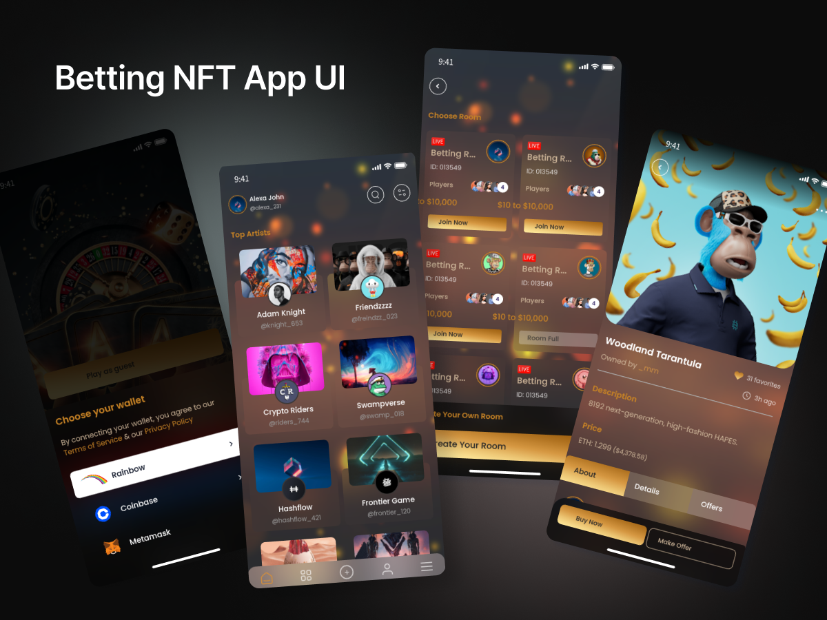 NFT数字藏品app UI设计素材下载