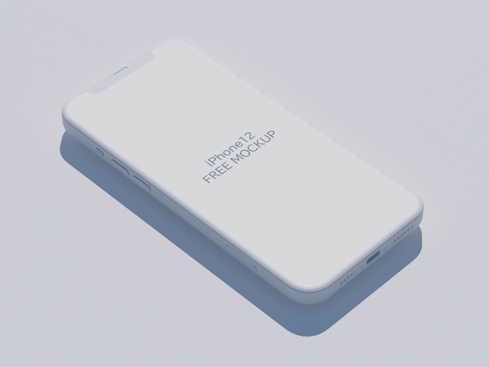2.5D风格iPhone 12 Mockup PSD素材下载 – UI8素材