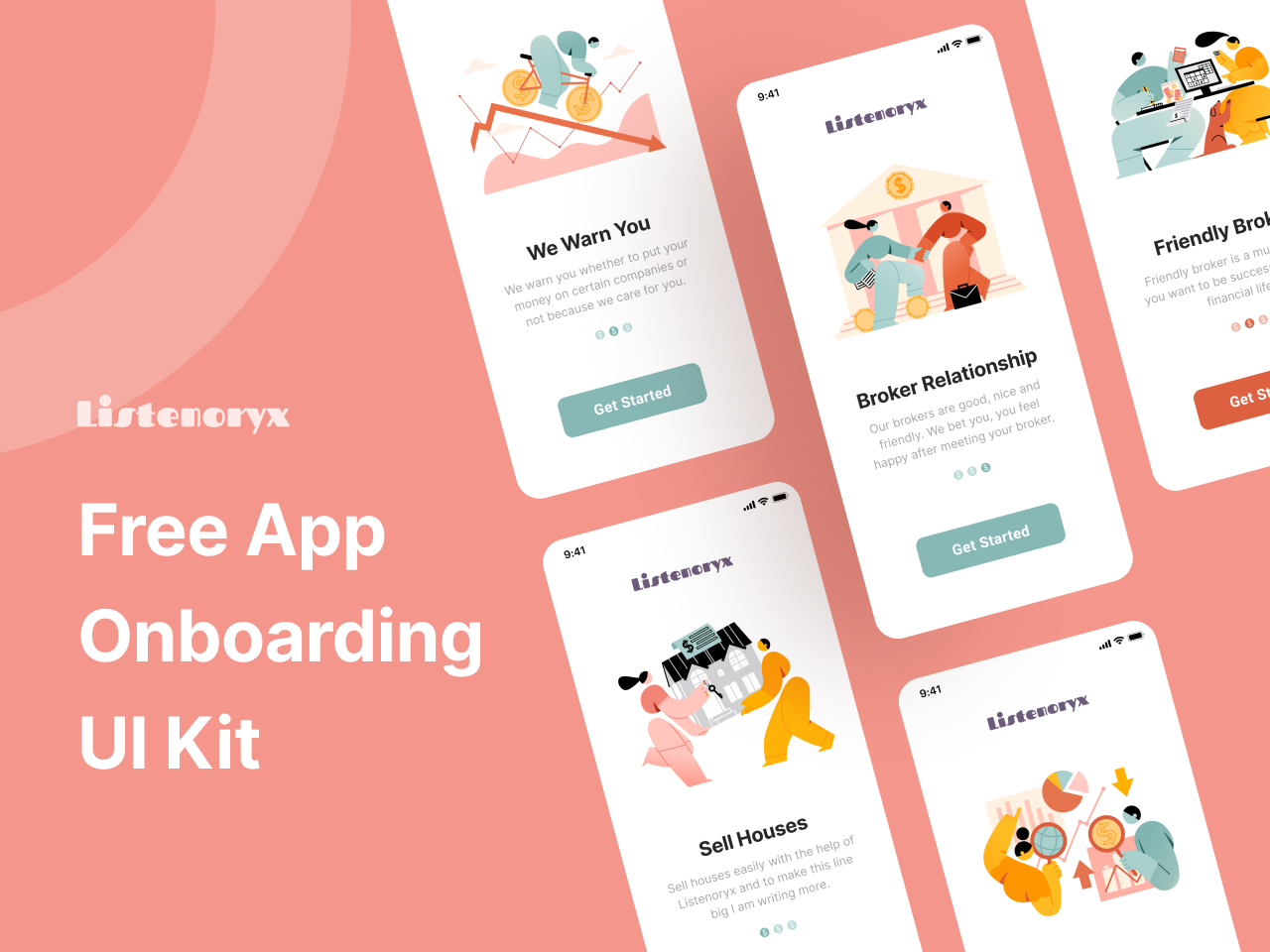 App Onboarding 插画素材下载 – UI设计界面优化