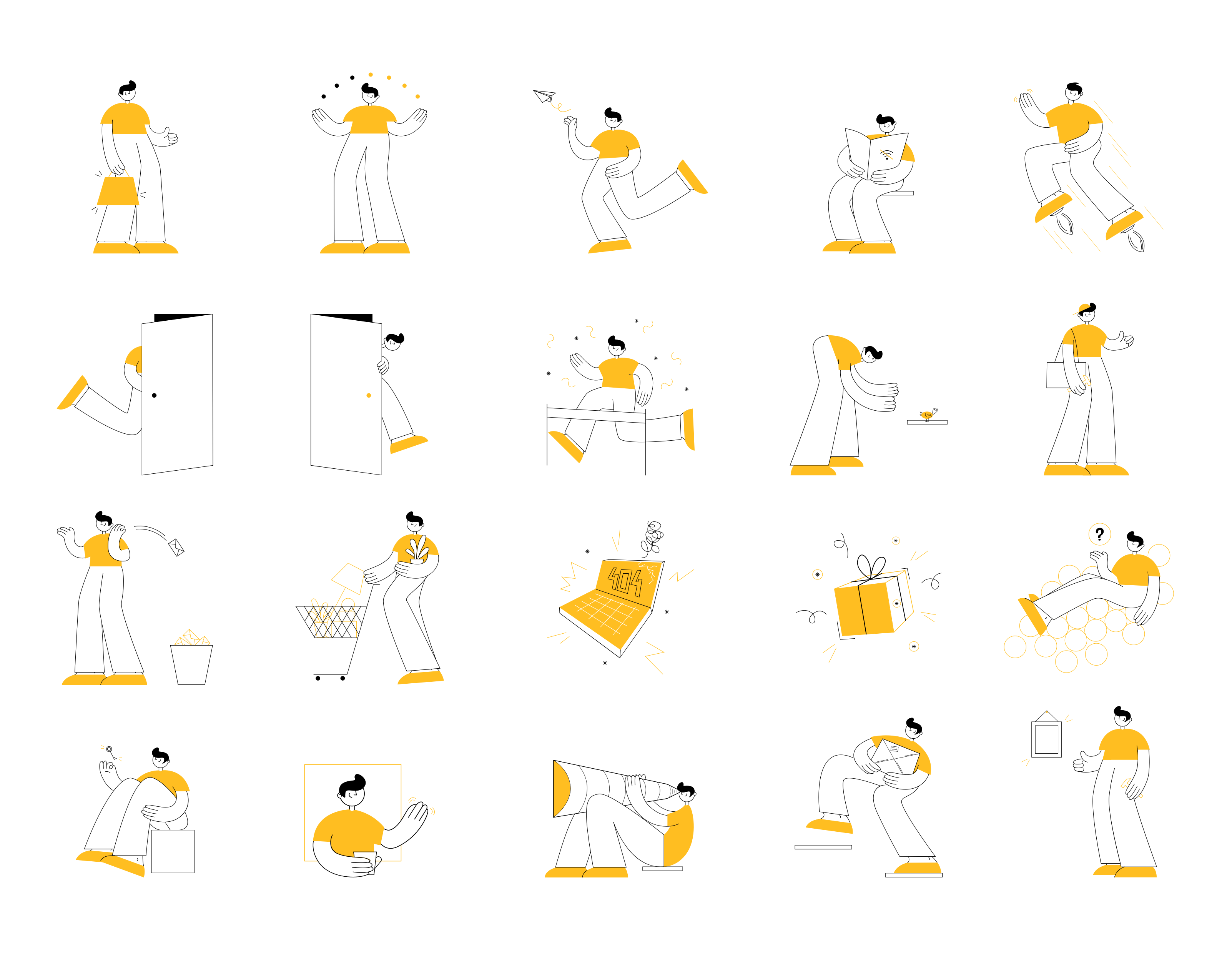 20个onboarding插画素材下载 – UI设计资源 AI/Sketch/EPS Illustration