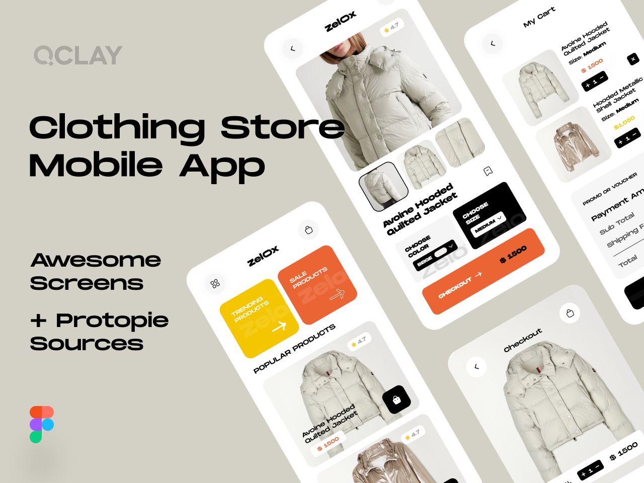 电商服装app UI设计素材下载