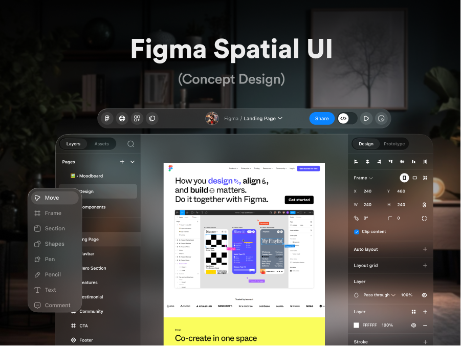 Figma Glassmorphism界面UI素材下载