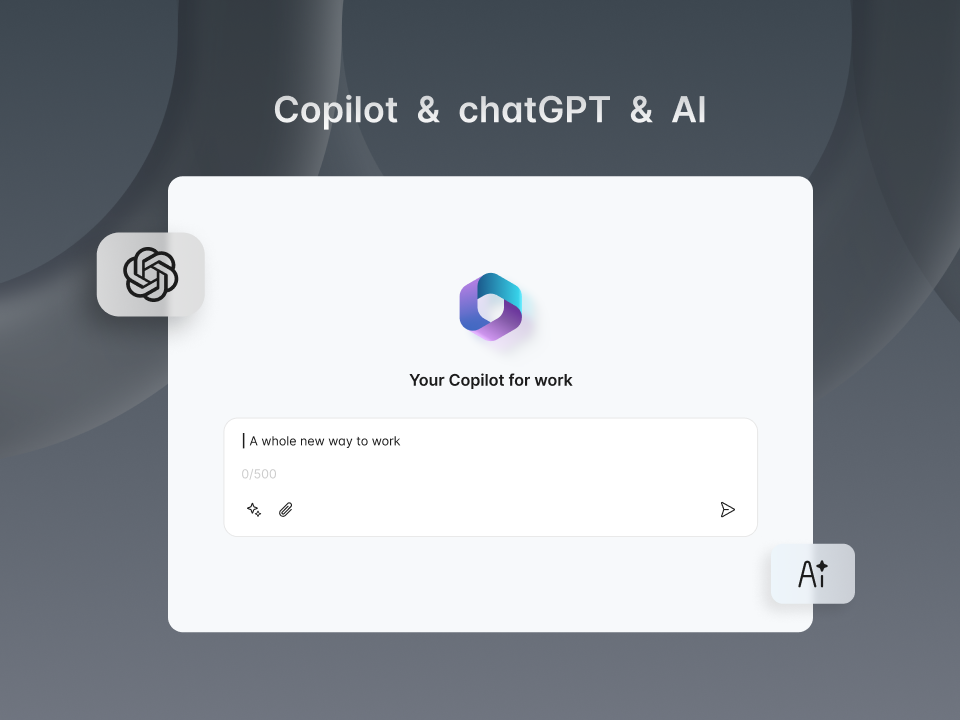 Copilot & chatGPT & AI UI .fig素材下载 – UI8素材，Figma网页模板