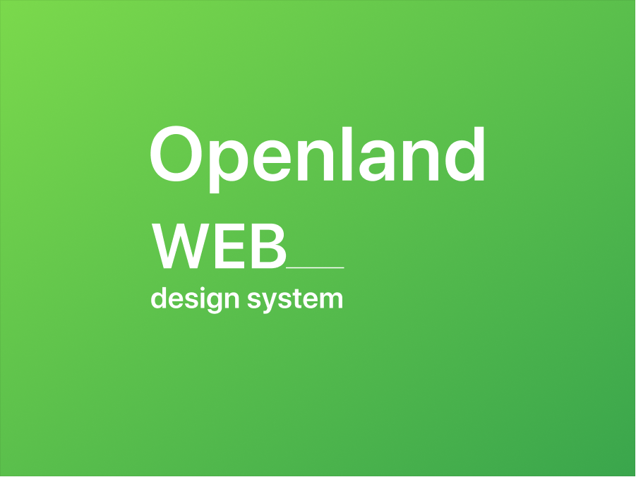 Openland WEB 网页端设计系统 .fig素材下载 – UI设计资源